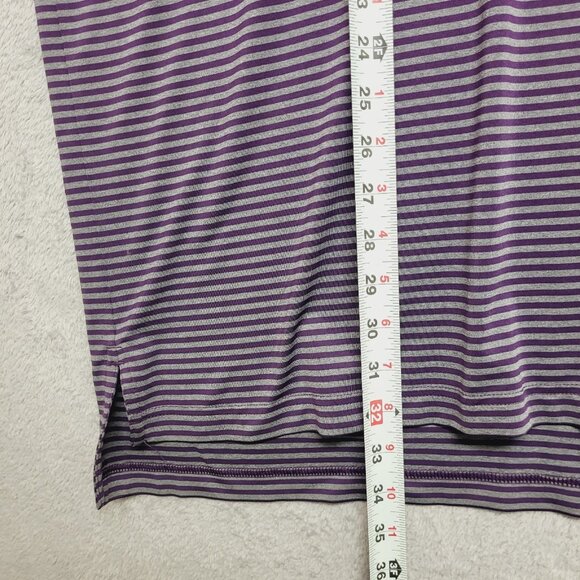 Peter Millar Summer Comfort Polo Shirt Mens XL Purple Gray Striped Golf  Logo - Picture 6 of 10